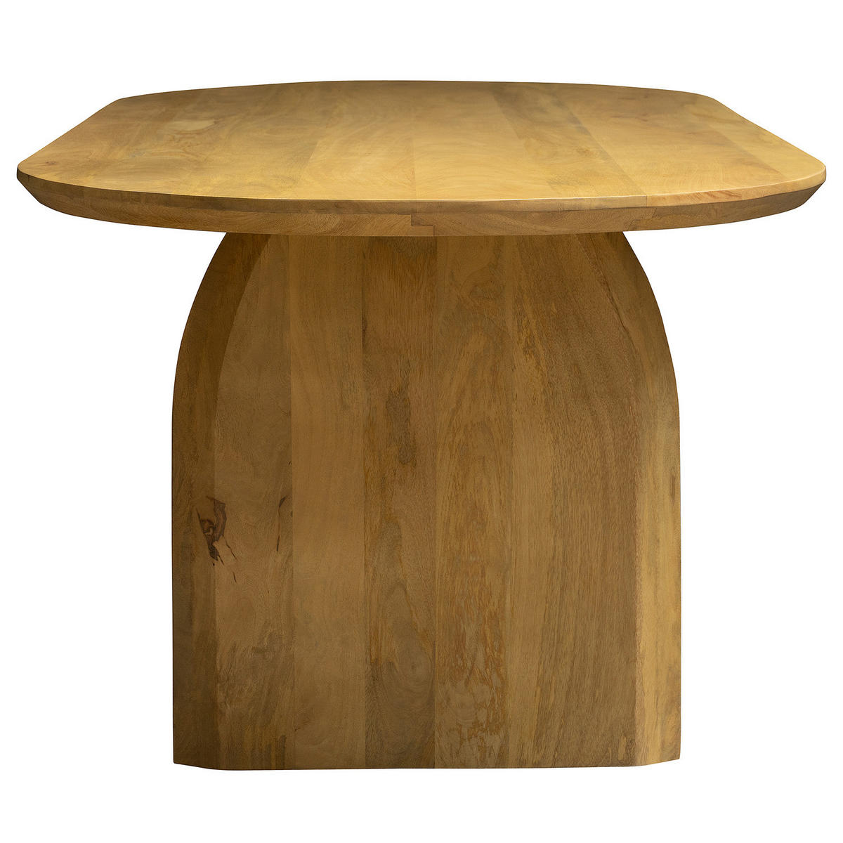 MASSIVER ESSTISCH - Massivholz - Mangoholz - Braun, Holz (100/220/77cm) - home24