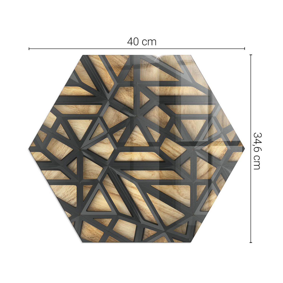 GLASPLATTE für Kamin h40 cm Braun - Braun, Glas (40/40/0.4cm) - ArtPrintCave