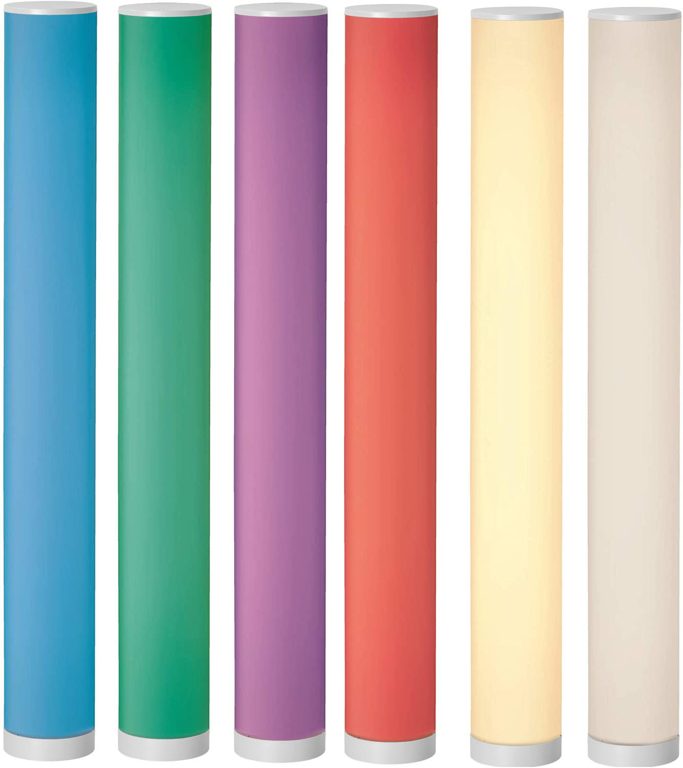 LED-LICHTSÄULE Stehlampe DIY Bausatz 103cm hoch Glatt - Weiß, Kunststoff (10/10/103cm) - Northpoint