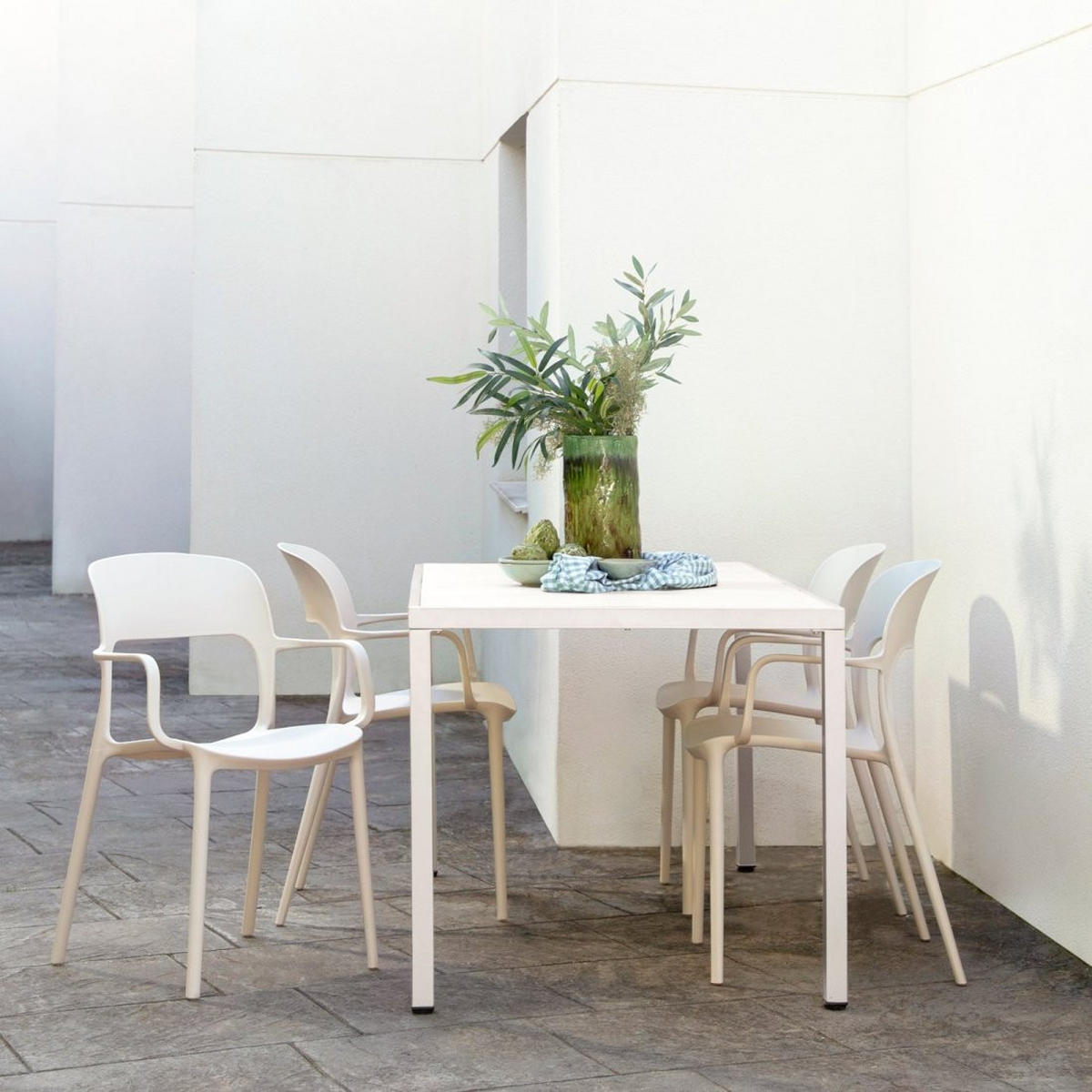 STUHL FÜR DRAUSSEN Klint Beige 53 cm x 83 cm - Beige, Kunststoff (53/83/56cm)