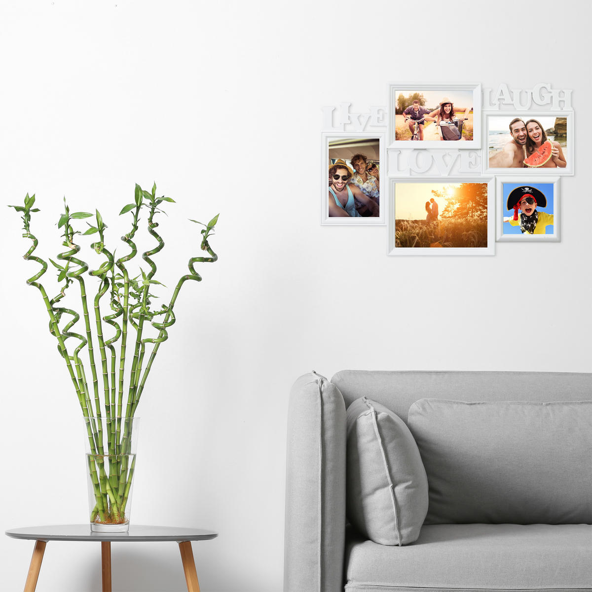 BILDERRAHMEN - Weiß, Wellpappe/Kunststoff (45.5/31/2cm) - Relaxdays