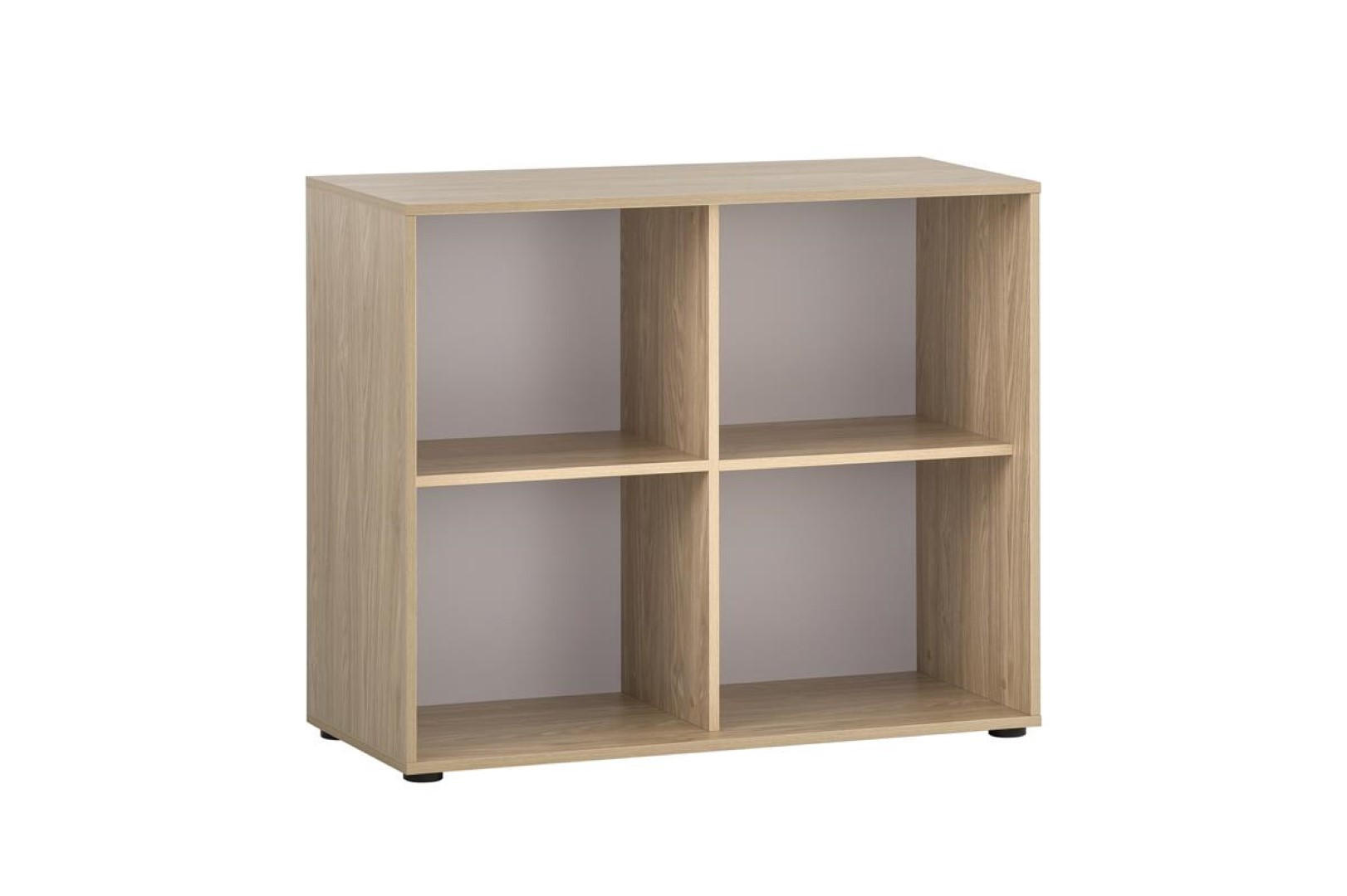 AKTENREGAL Swan Large 84x100x41 cm 4 Fächern Eiche/Weiß - Eichefarben, Holz (100/84/41cm) - PROREGAL
