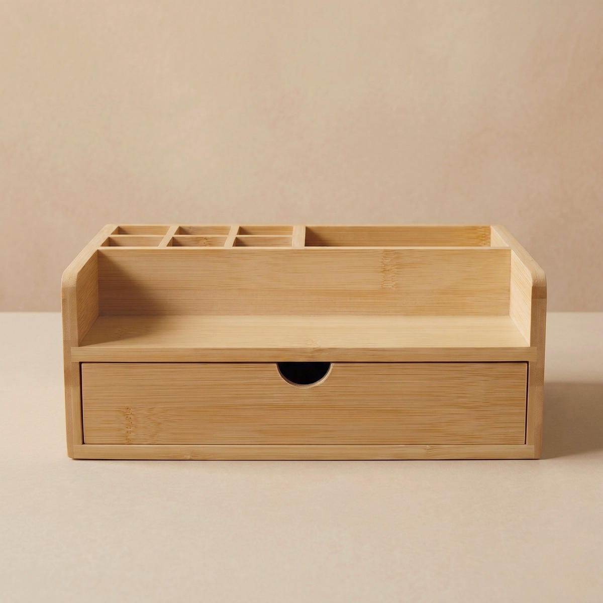 SCHREIBTISCHORGANIZER Bambus 10/25/15,5 cm - Beige, Naturmaterialen (10/25/15.5cm) - BOXIMO
