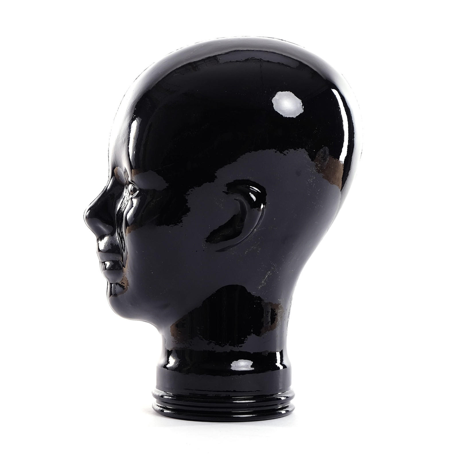 DEKOOBJEKT Dekokopf Mick Glas schwarz - Schwarz, Glas (21/29/21cm) - DESIGN DELIGHTS