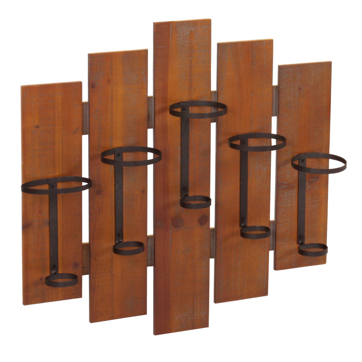 WEINREGAL Braun - Braun, Holz (60/60/12cm) - MCW
