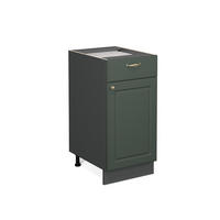 KÜCHENUNTERSCHRANK Fame-Line Grün-Gold Landhaus 40 cm ohne AP - Anthrazit/Grün, Holzwerkstoff (40/82/51.6cm) - Vicco