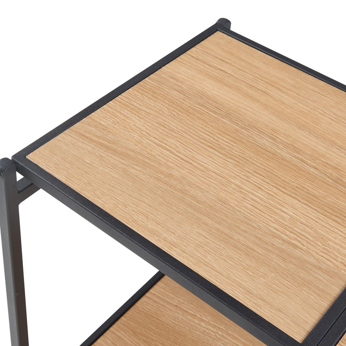 BÜCHERREGAL Telemark - Schwarz, Metall (68/81/38cm) - [en.casa]