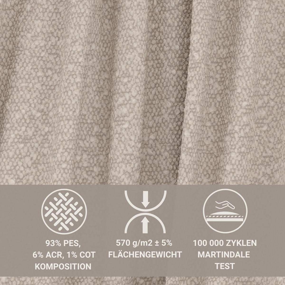 BOXBETT 200/200 cm Corvus, in Beige, Matratze, Topper, Bettkasten, H4 = sehr fest - Beige/Schwarz, Holz/Holzwerkstoff (200/200cm) - Maison de Reve
