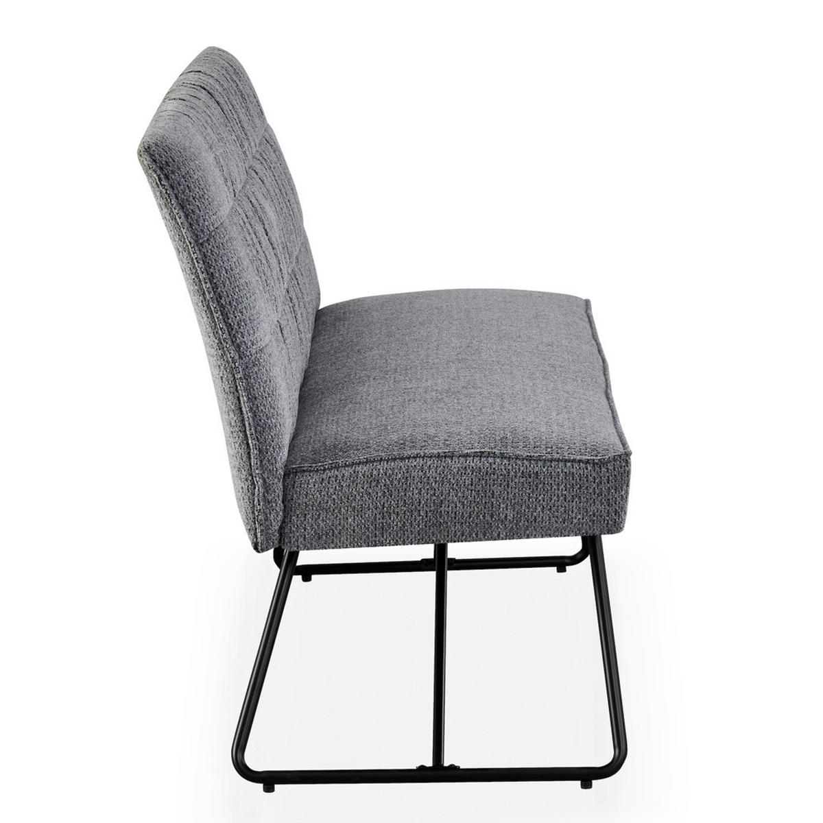 SITZBANK HANNAH - Grau, Metall (140/89/65cm) - DUBI Möbel