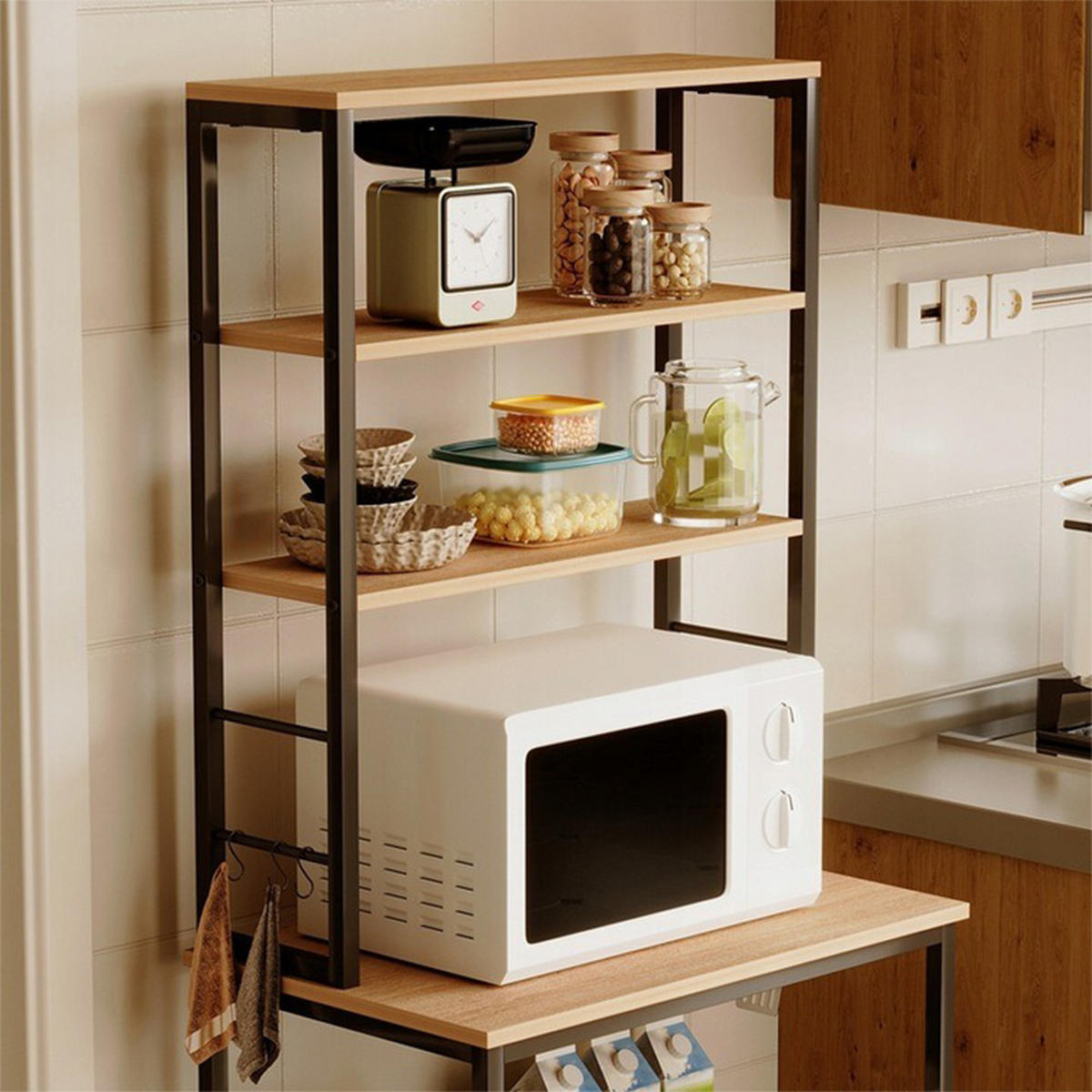 REGAL, braun 60/40/166 cm - Braun, Holzwerkstoff (60/166/40cm)