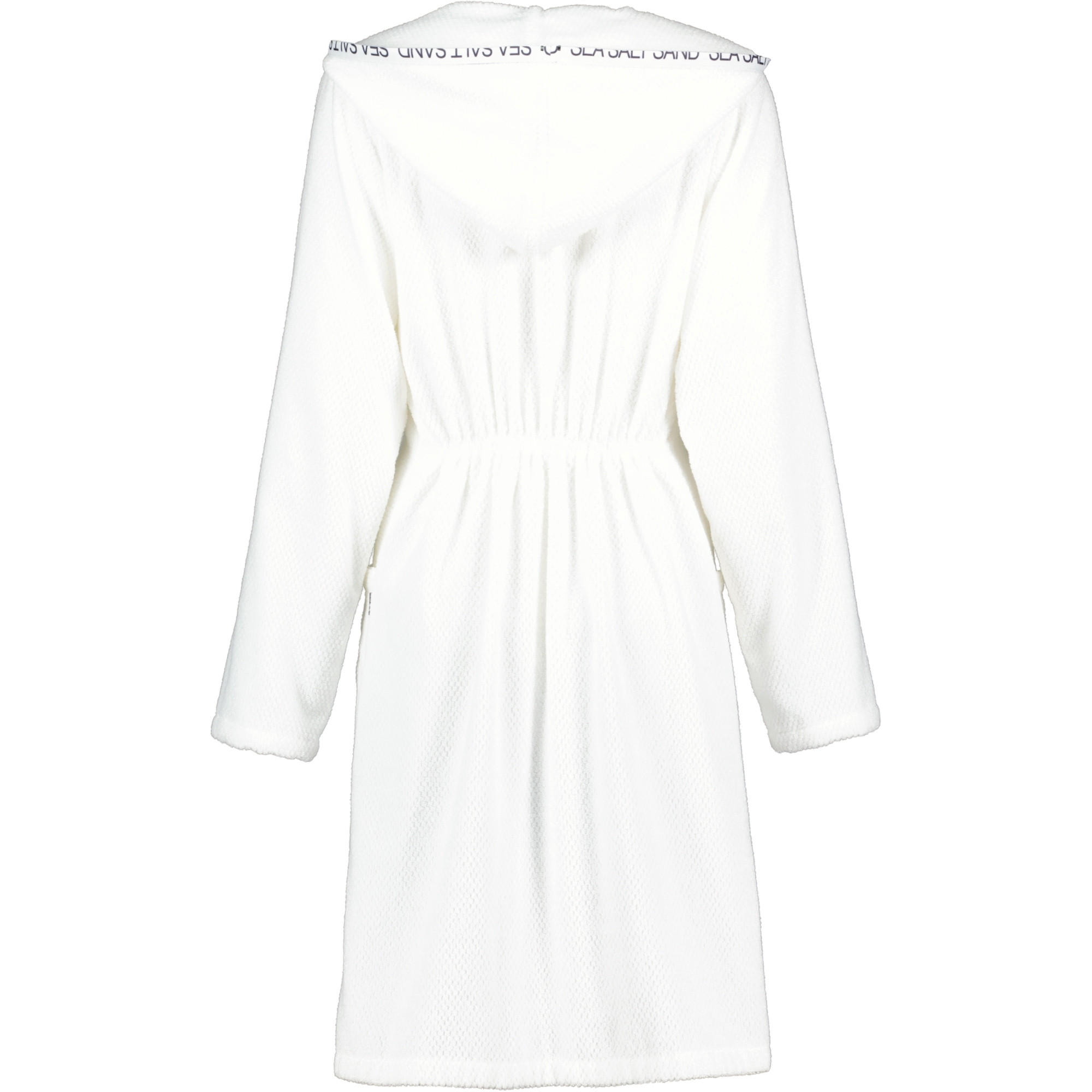BADEMANTEL DAMEN REISSVERSCHLUSS MIT KAPUZE SEA SALT SAND 3101 WEISS - 600 - Weiß, Textil (Lnull) - Cawoe