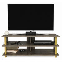 TV Board Pueblo Gold Wenge - Beige, Holzwerkstoff (120/47/45cm) - Decorotika