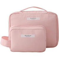 KOSMETIKTASCHE 2-teiliges Set Rosa - Rosa, Textil (21/2.3/30cm)
