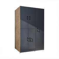 WASCHMASCHINENSCHRANK DORA-II 115cm Breit, 186cm Hoch - Anthrazit, Holzwerkstoff (115/186/73.8cm)