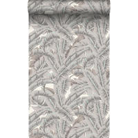 TAPETE Palmblätter 53 cm x 10.05 m - Grau, Papier (53/1000cm) - Origin Wallcoverings