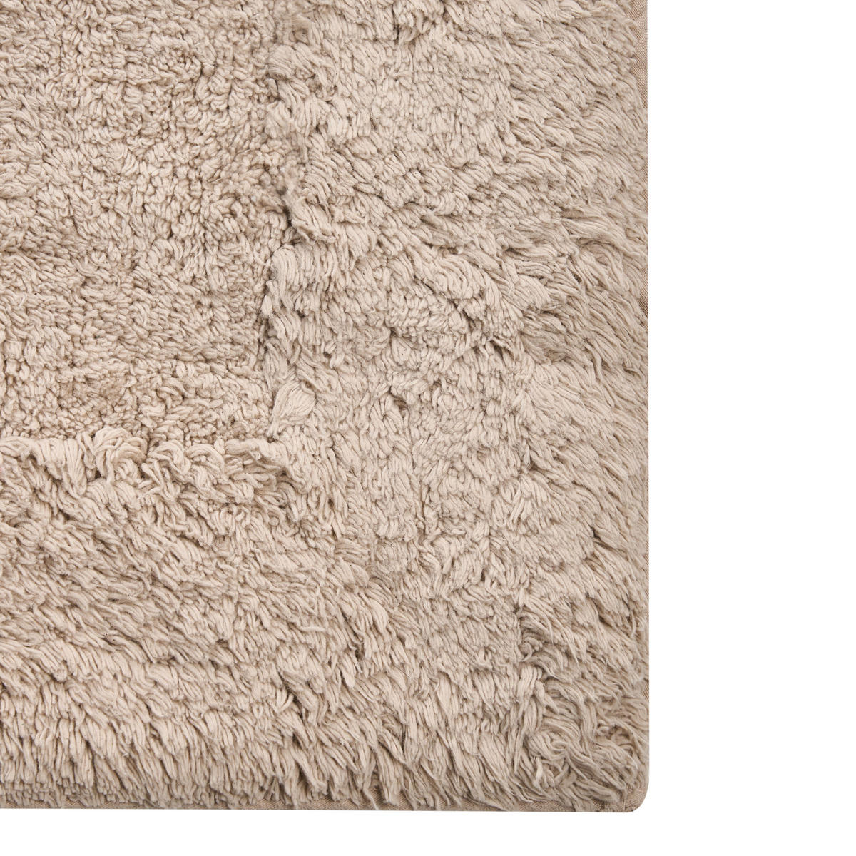 KOUPELNOVÁ PŘEDLOŽKA Světle hnědá 60/90 cm Bavlna Babail - hnědá/světle hnědá, textil (60/90cm) - Beliani