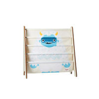 BÜCHERREGAL Motiv: Yeti - Blau, Textil (63/60/26cm) - 3Sprouts