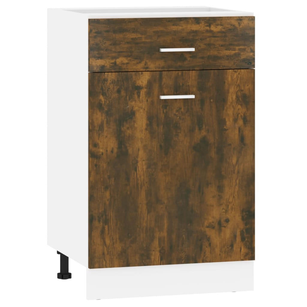 vidaXL Küchenunterschrank Dunkelbraun 50x81.5x46 cm