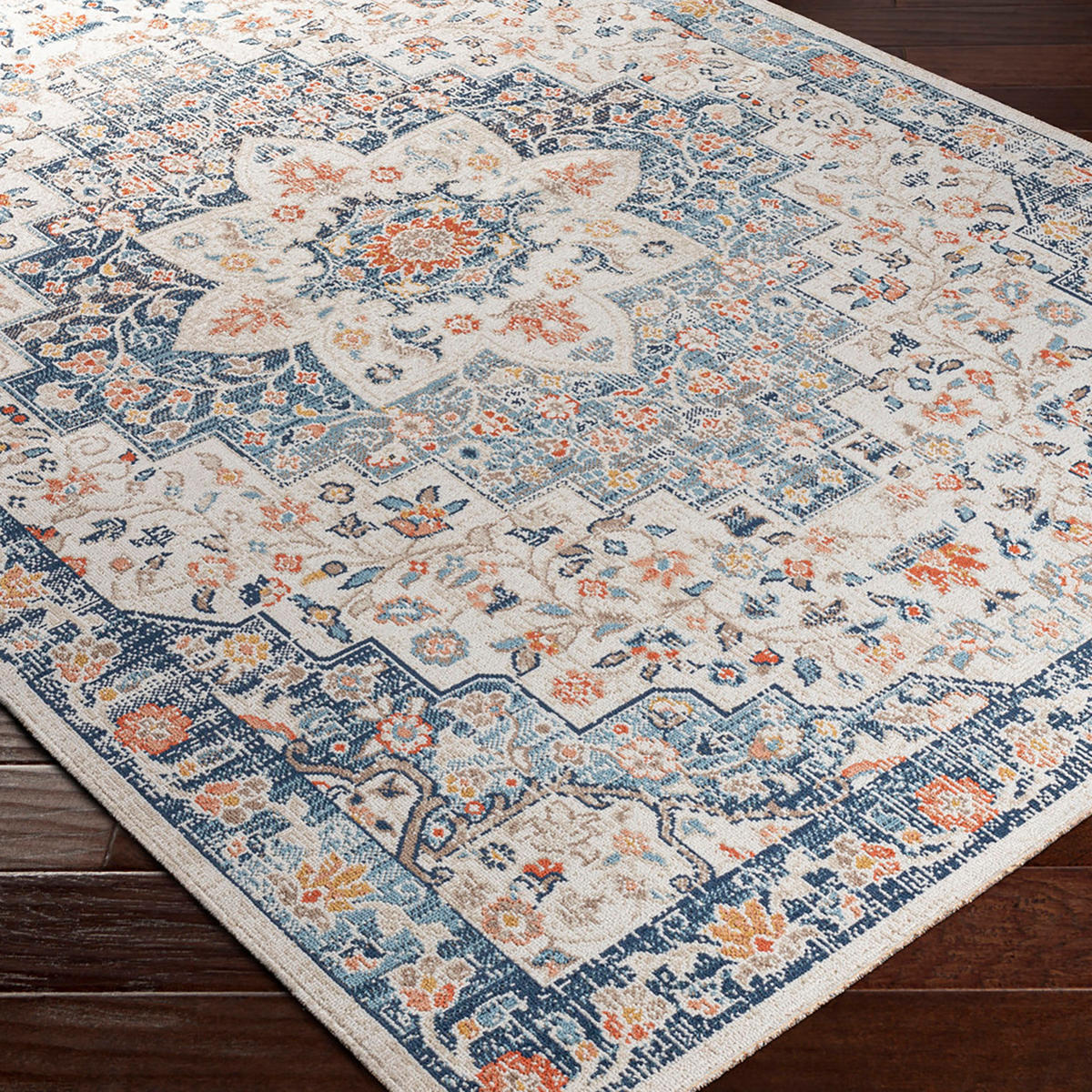 VINTAGE-TEPPICH Selma 160/213 cm Dunkelblau - Dunkelblau, Textil (160/213cm) - LIVABLISS