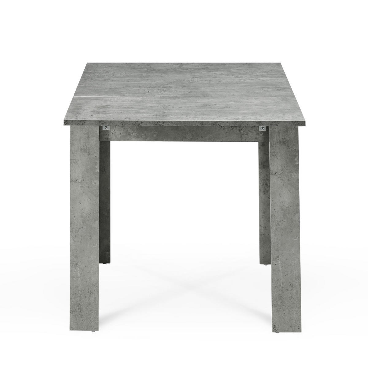 ESSTISCH LIVIUS 80-120/80/74 cm - Grau, Holzwerkstoff (80/80/74cm) - B&D Home