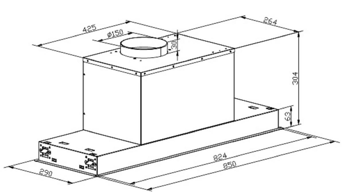 DUNSTABZUGSHAUBE EA 945 Eco 85 cm Edelstahl - Silberfarben, Metall (85/30.4/29cm) - Kaiser Küchengeräte