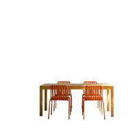 GARTENMÖBEL-SET 5-tlg Téo Orange aus Teak - Orange, Holz - Tikamoon