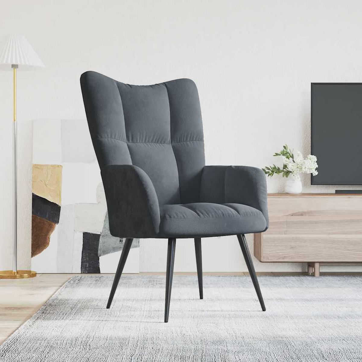 FERNSEHSESSEL Lohman Grau - Grau, Metall (61/96.5/70cm) - Nettlife