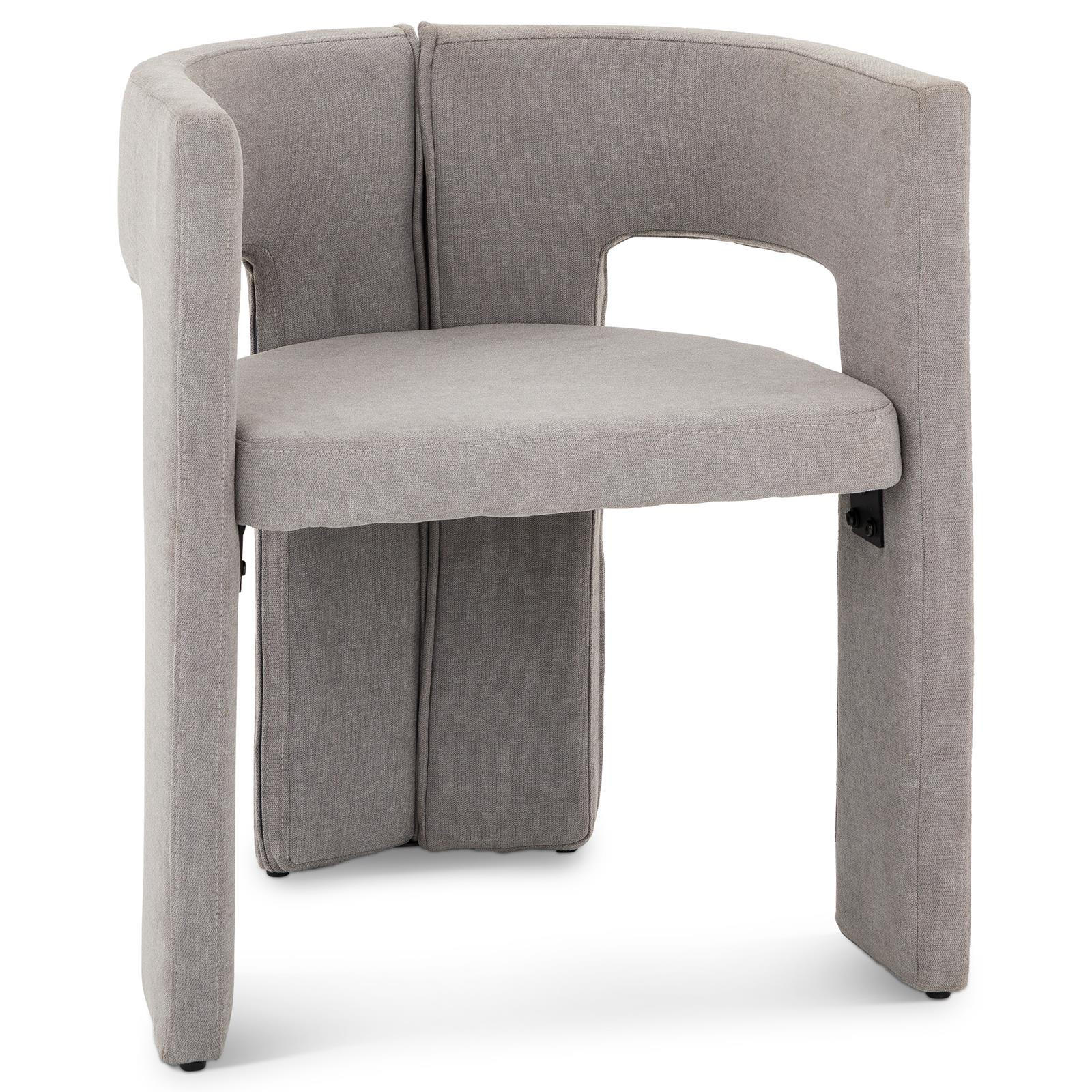ESSZIMMERSTUHL EVIE grau - Grau, Textil (63/71/55cm) - IDIMEX