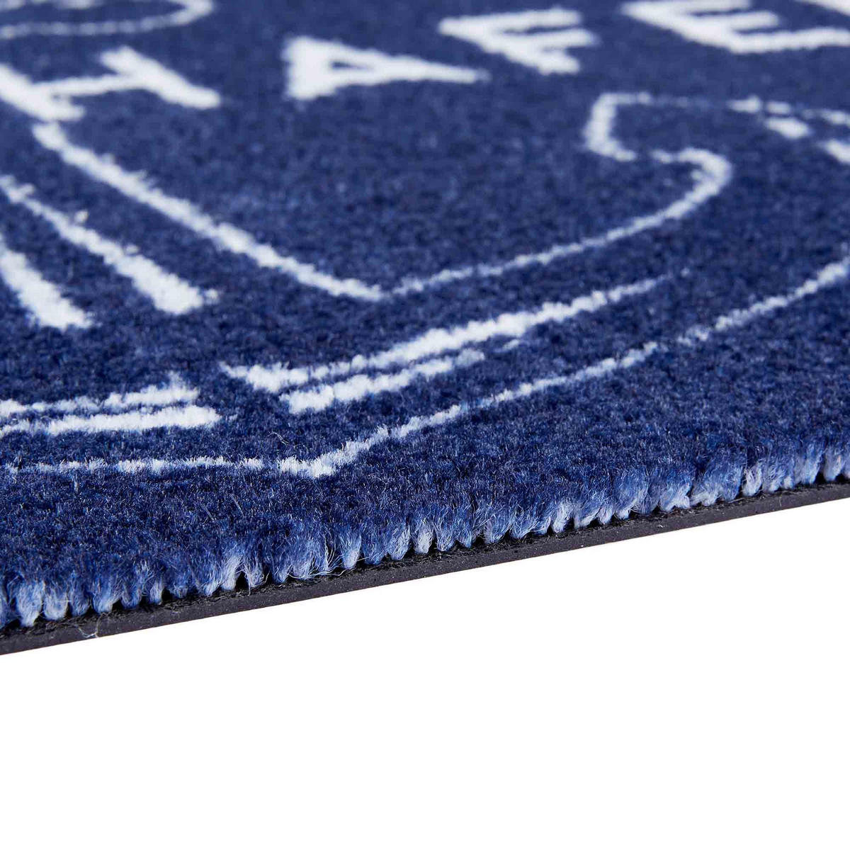 SCHMUTZFANGMATTE AUßEN DECO BRUSH - Dunkelblau, Textil (50/70cm) - Astra