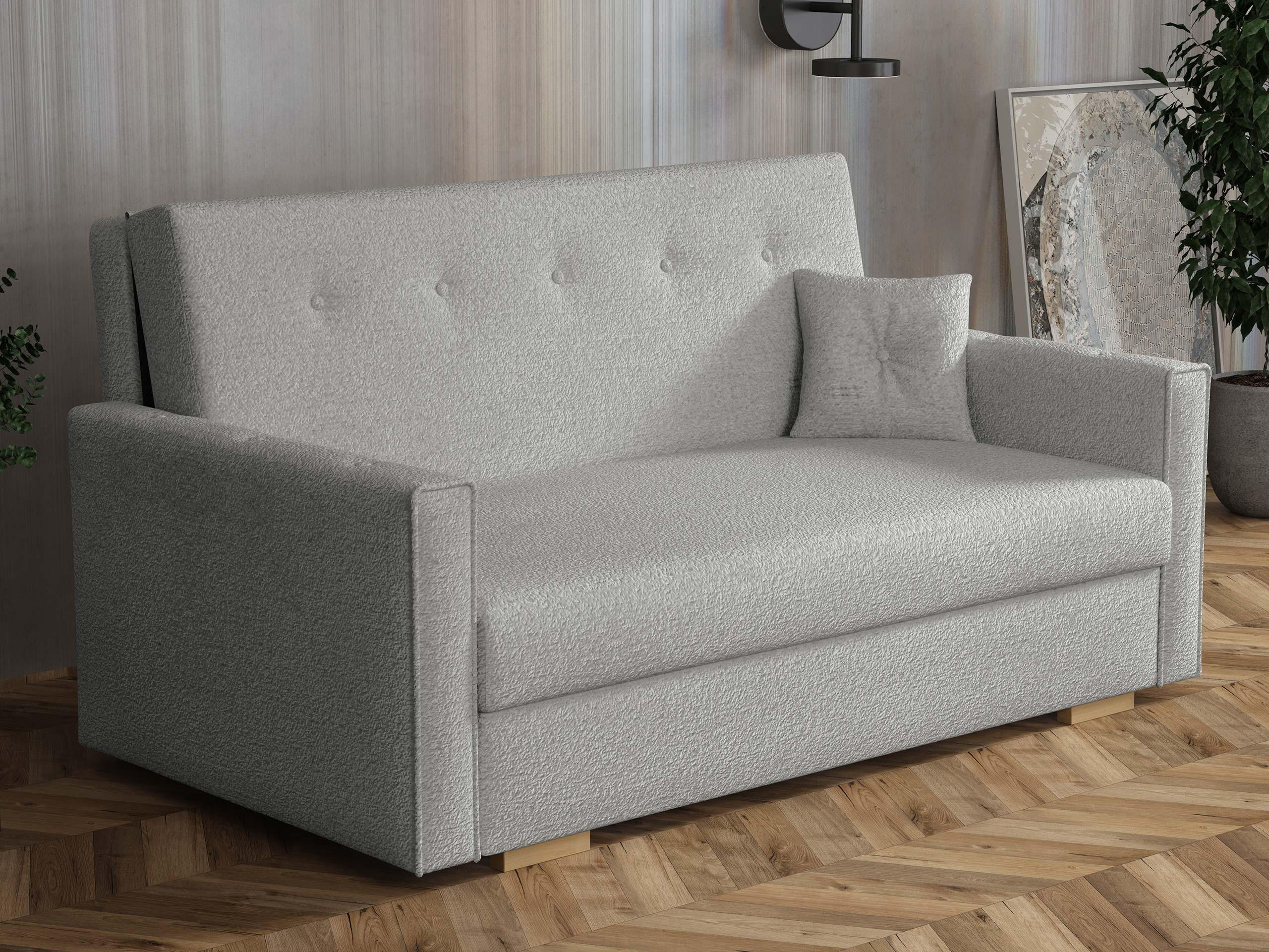 SCHLAFSOFA Viva Sonic III - Schwarz/Grau, Holz/Textil (153/85/100cm) - MIRJAN24