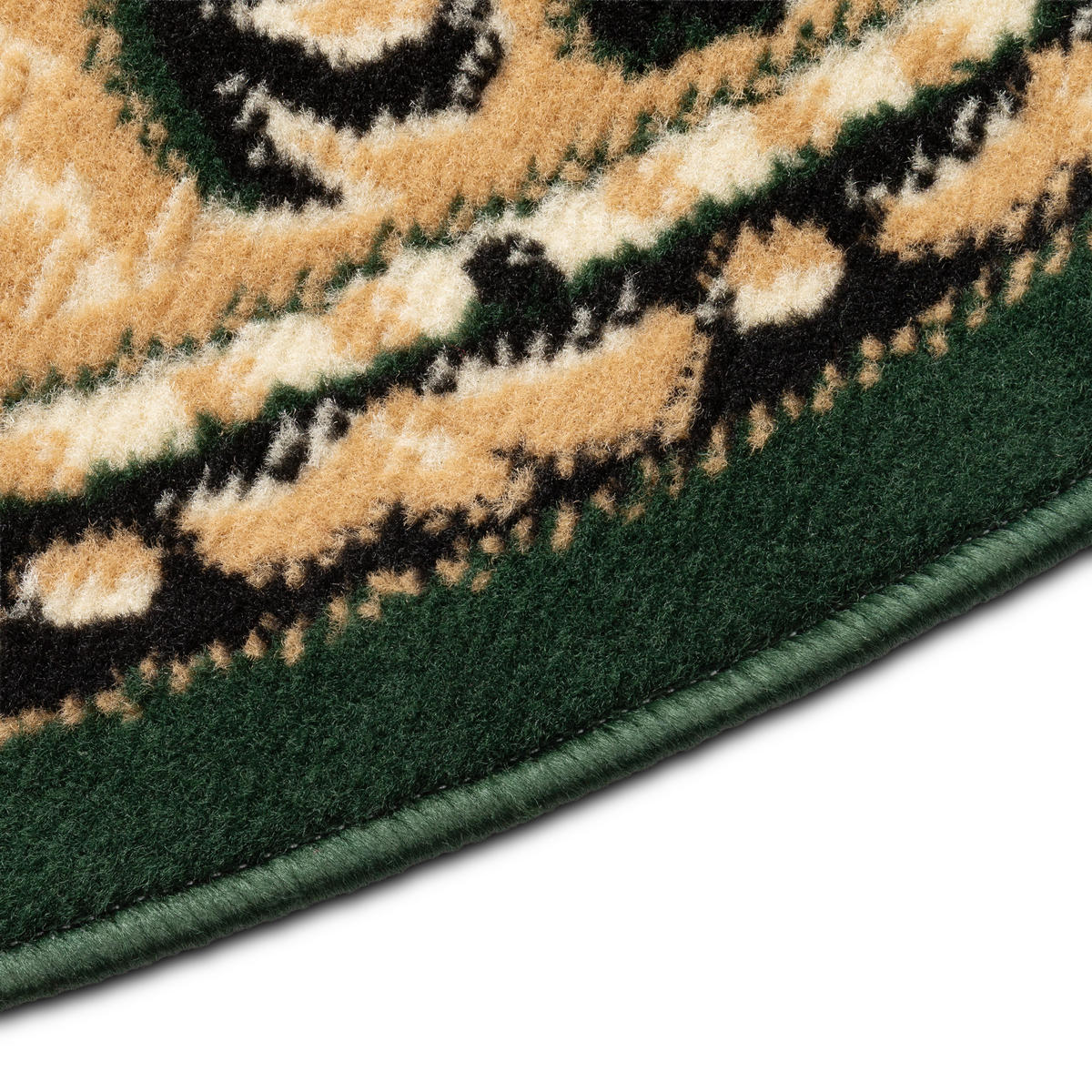 TEPPICH ATLAS rund grün medaillon 160/160 cm - Grün, Textil (160/160cm) - Tapiso