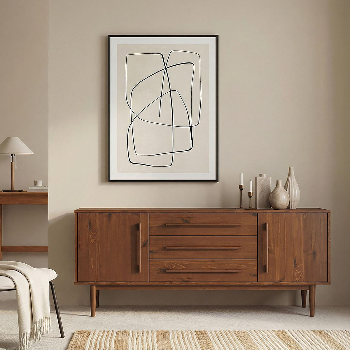 SIDEBOARD TECCA Kastanie - Kastanienfarben, Holz (145/71/43cm) - IDIMEX