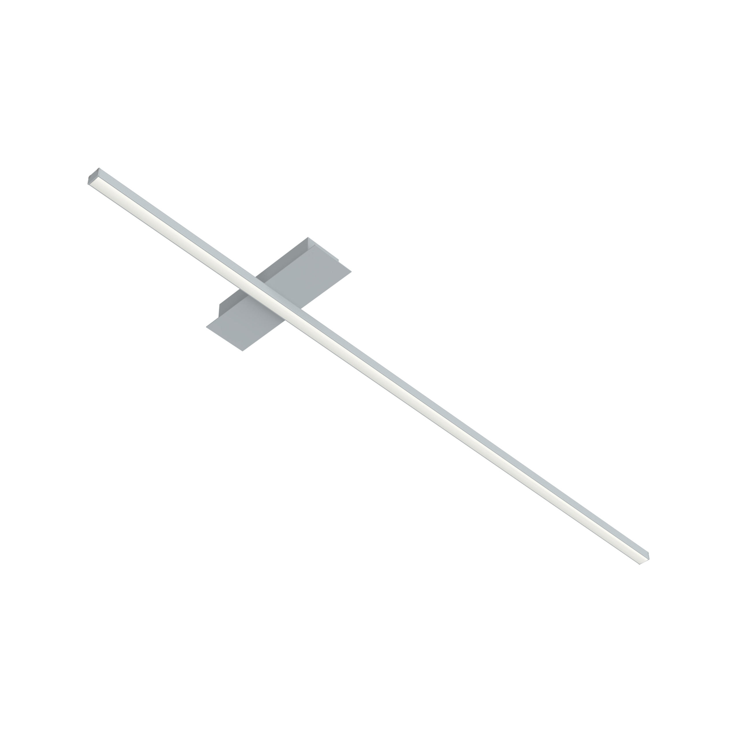 LED-DECKENLEUCHTE - Grau, Metall (2/100/2cm) - Lumicom