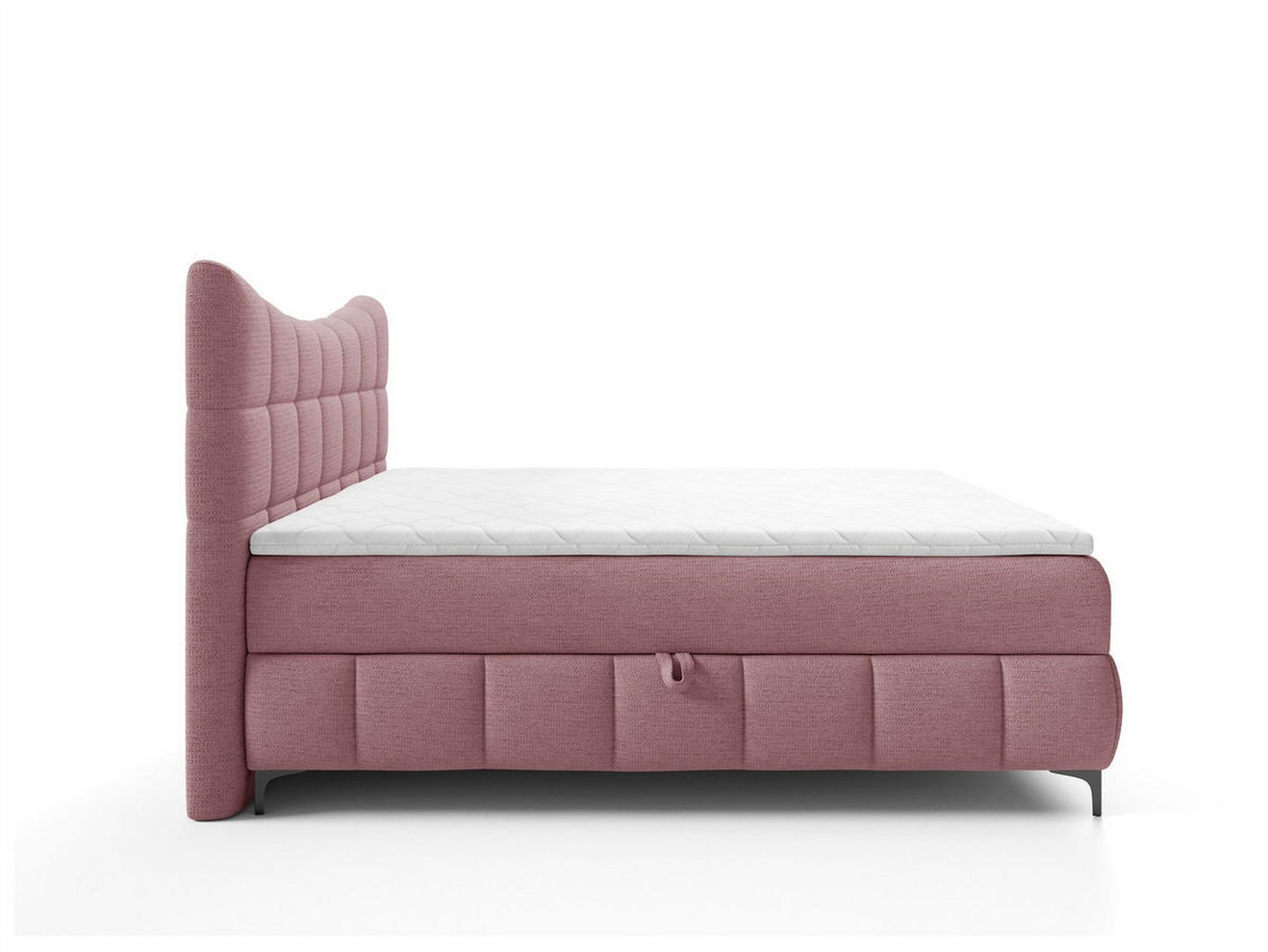 BOXBETT Charles Premi.. In Aragon - Rot, Holzwerkstoff/Textil (160/200cm) - Fun Möbel