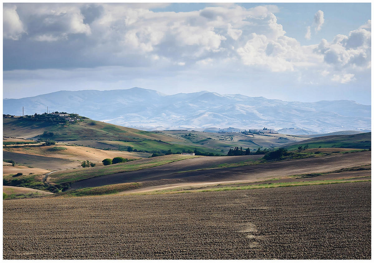 FOTOTAPETE Landschaft Landschaft Braun 200x140 cm - Multicolor, Papier (200/140cm) - Wallarena