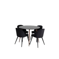 TISCHGRUPPE Schwarz - Schwarz, Holzwerkstoff (100/75/100cm) - ebuy24