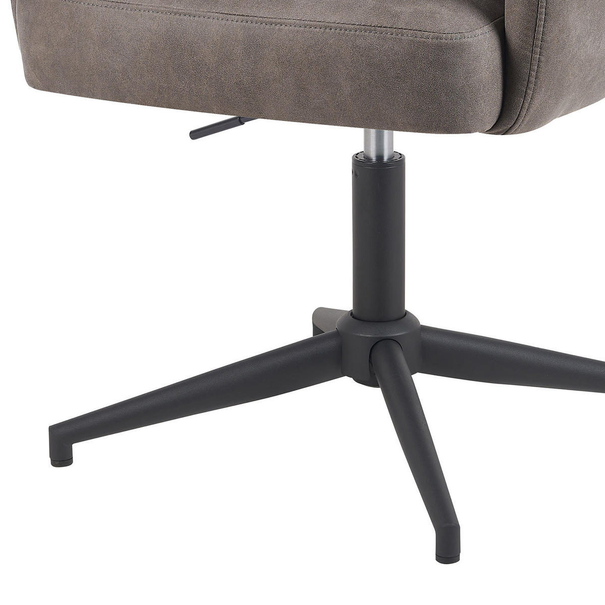 BÜROSTUHL Mika-Romy - Taupe/Schwarz, Textil/Metall (59/91/66cm) - DUBI Möbel