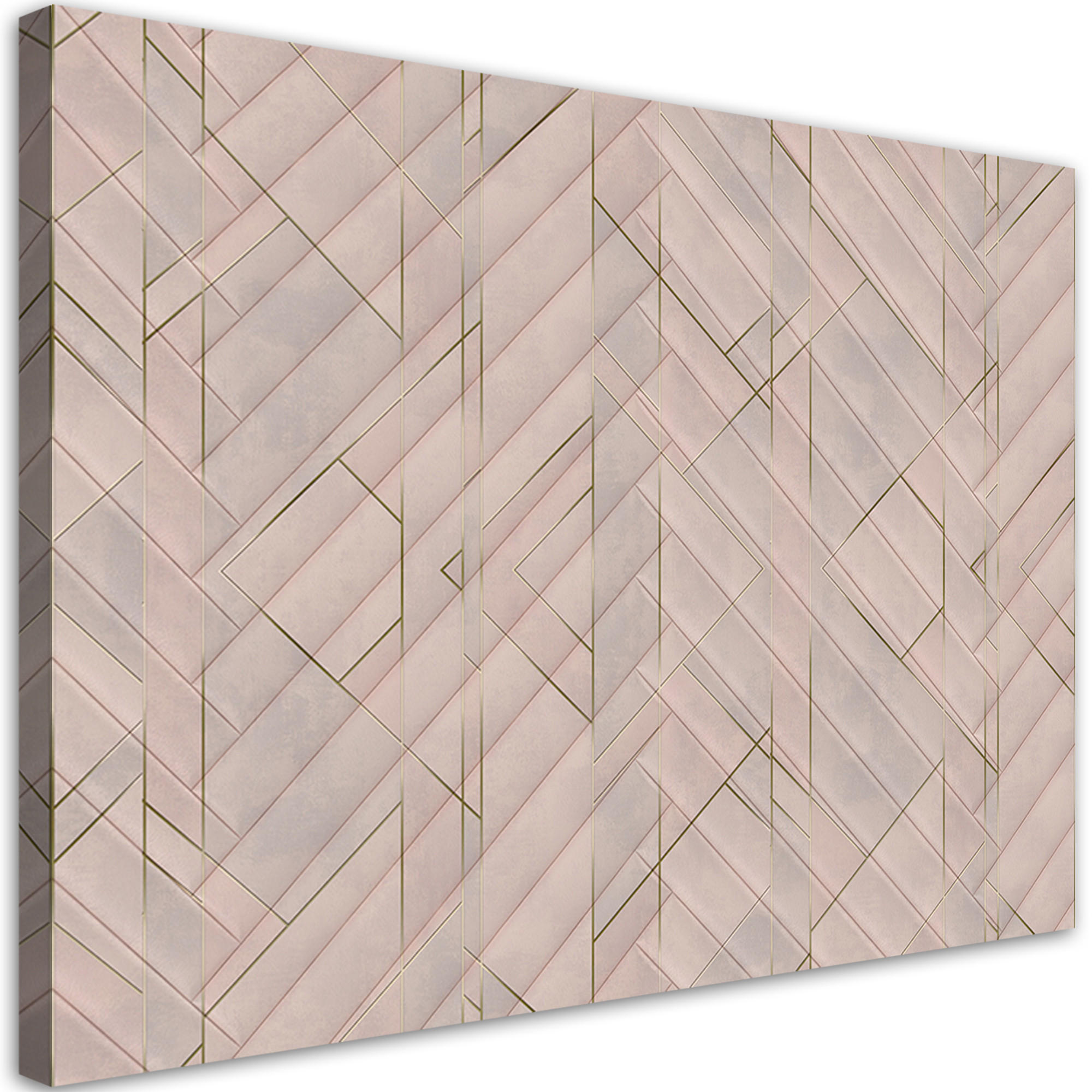 WANDBILD geometrisches muster - Beige, Textil (60/40cm) - Feeby