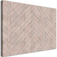 WANDBILD geometrisches muster - Beige, Textil (60/40cm) - Feeby