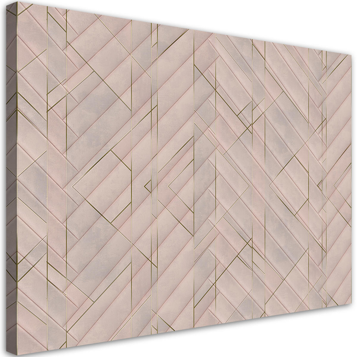 WANDBILD geometrisches muster - Beige, Textil (60/40cm) - Feeby