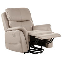 ELEKTRISCHER-FERNSEHSESSEL mit Massagefunktion Stoff Taupe Glorie - Taupe, Textil (85/82/85cm) - Beliani