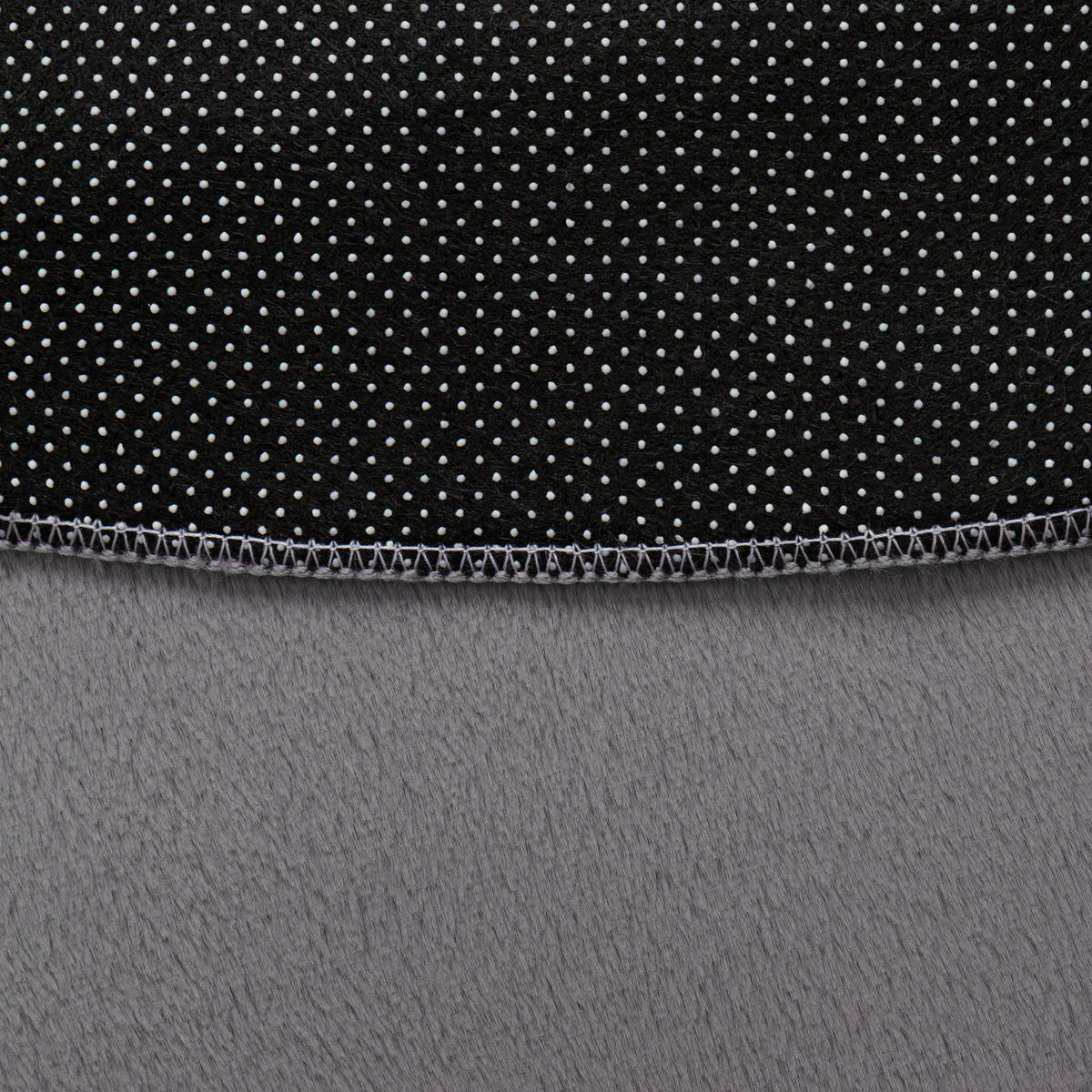 KURZFLORTEPPICH LUMI rund dunkelgrau kuschelweich waschbar 100/100 cm - Dunkelgrau, Textil (100/100cm) - Tapiso