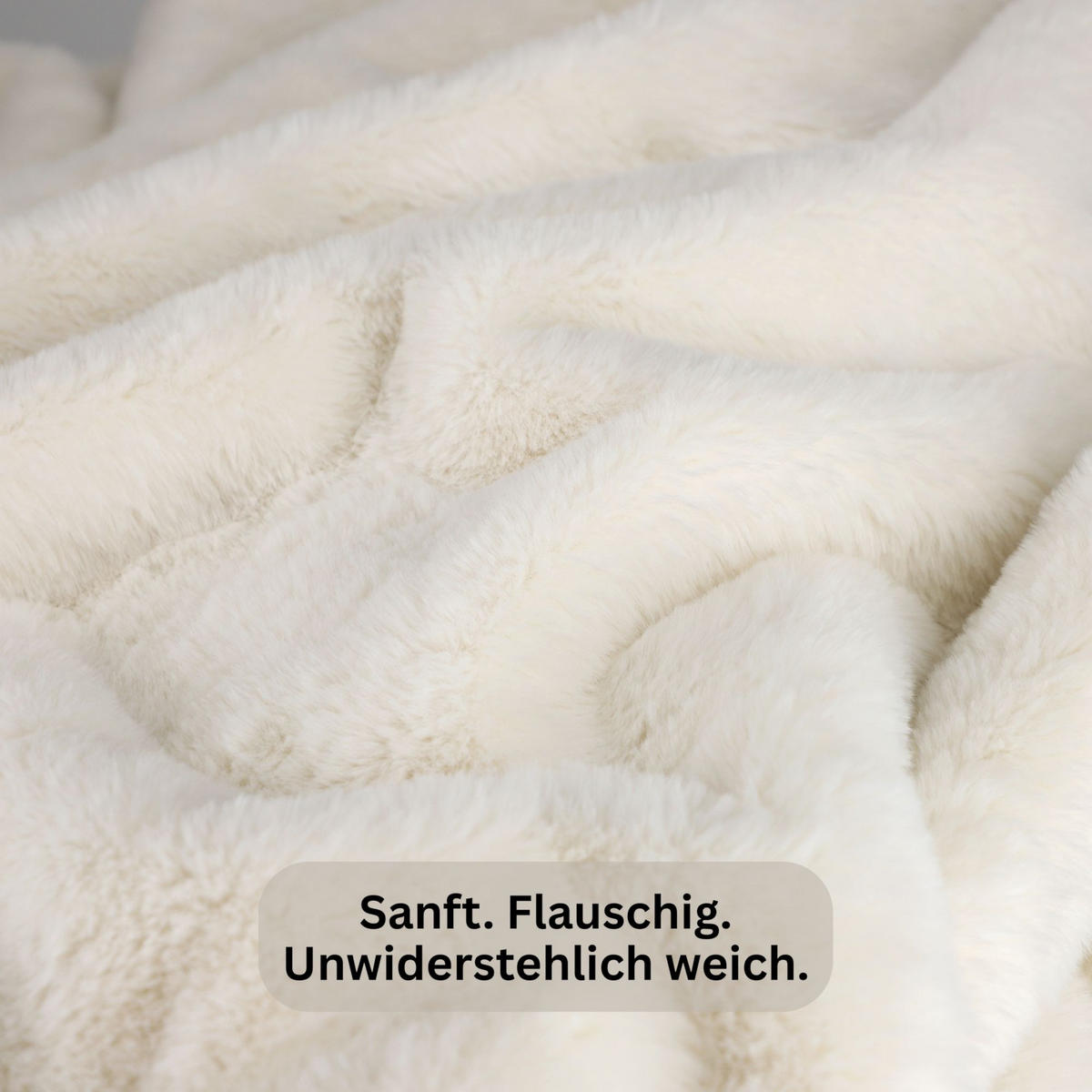 WOHNDECKE ELEGANCE - Perlmutt, Textil (130/170cm) - Schöner Wohnen