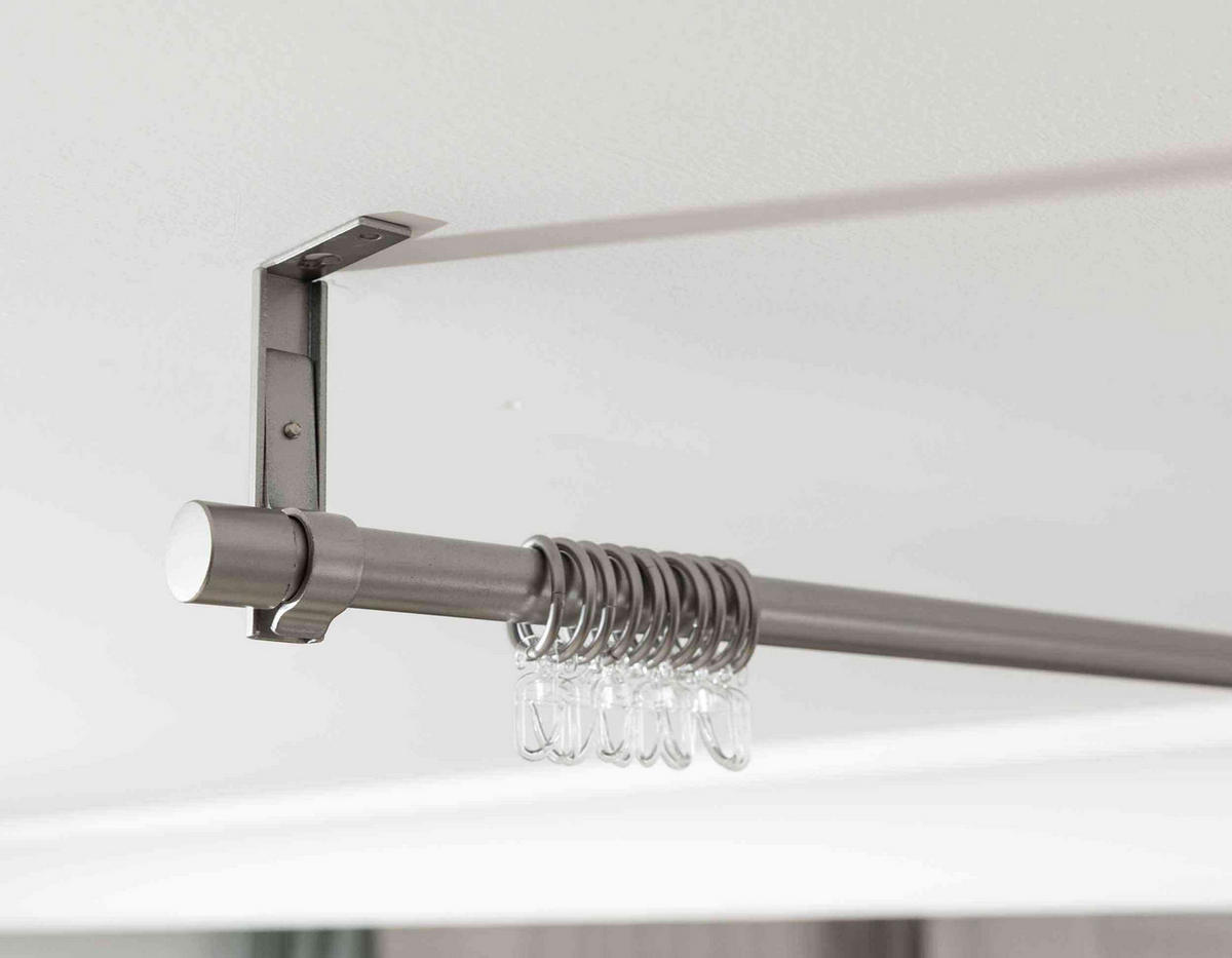 GARDINENSTANGE Ningbo Ø16/19 mm Metall - Alufarben, Metall (210cm) - Gardinenbox