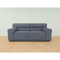 2,5-SITZER Umea Chenille Blau 194/106/78 cm - Blaugrau, Kunststoff/Textil (194/78/106cm) - foamnova