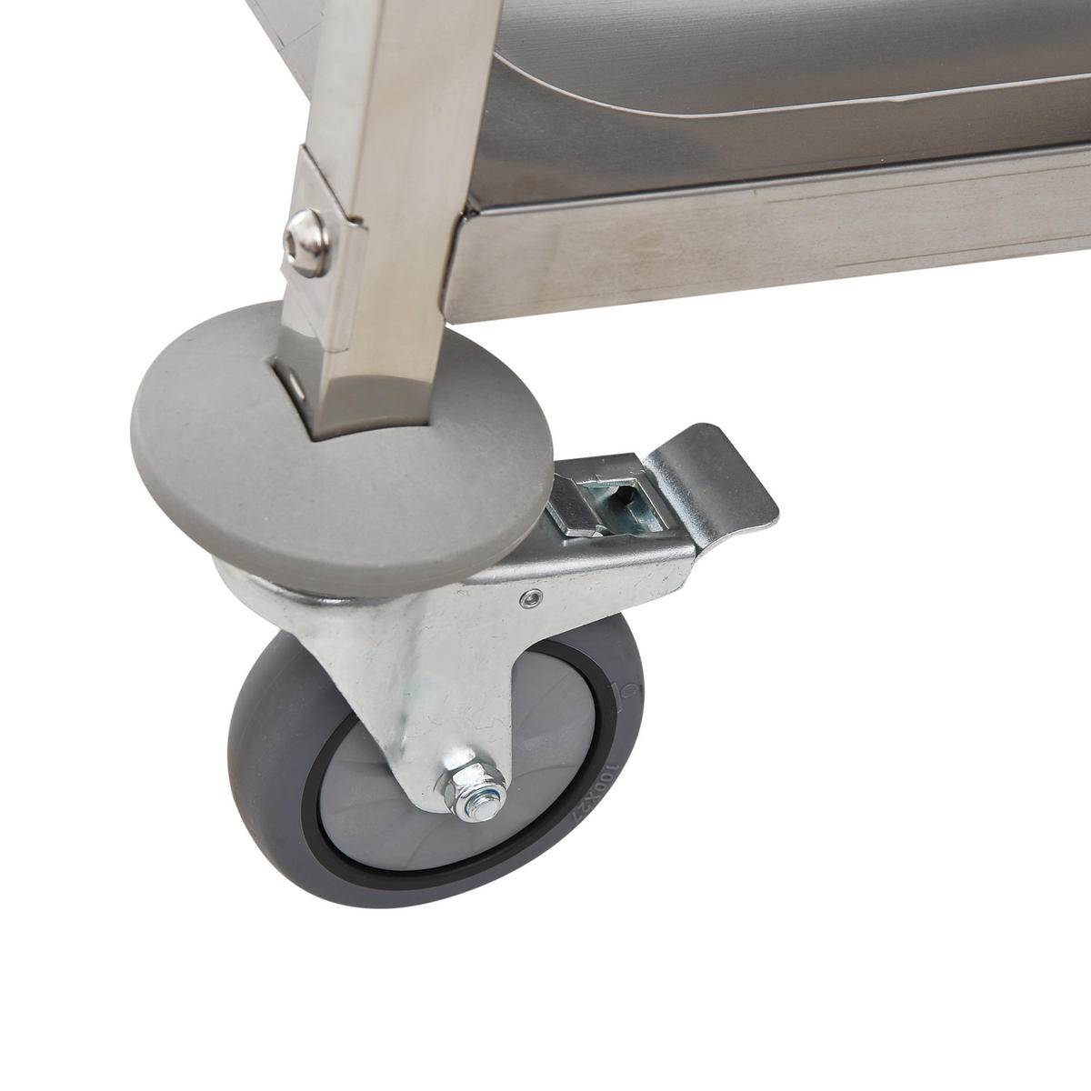 KÜCHENWAGEN DE-17091 3 Etagen aus Edelstahl Silber - Grau, Metall (50.5/88.2/90.5cm) - ComfortXL