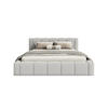 POLSTERBETT Nedi 200x200 cm, Grau - Grau, Textil (200/200cm) - Fedve