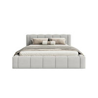 POLSTERBETT Nedi 140x200 cm, Grau - Grau, Textil (140/200cm) - Fedve