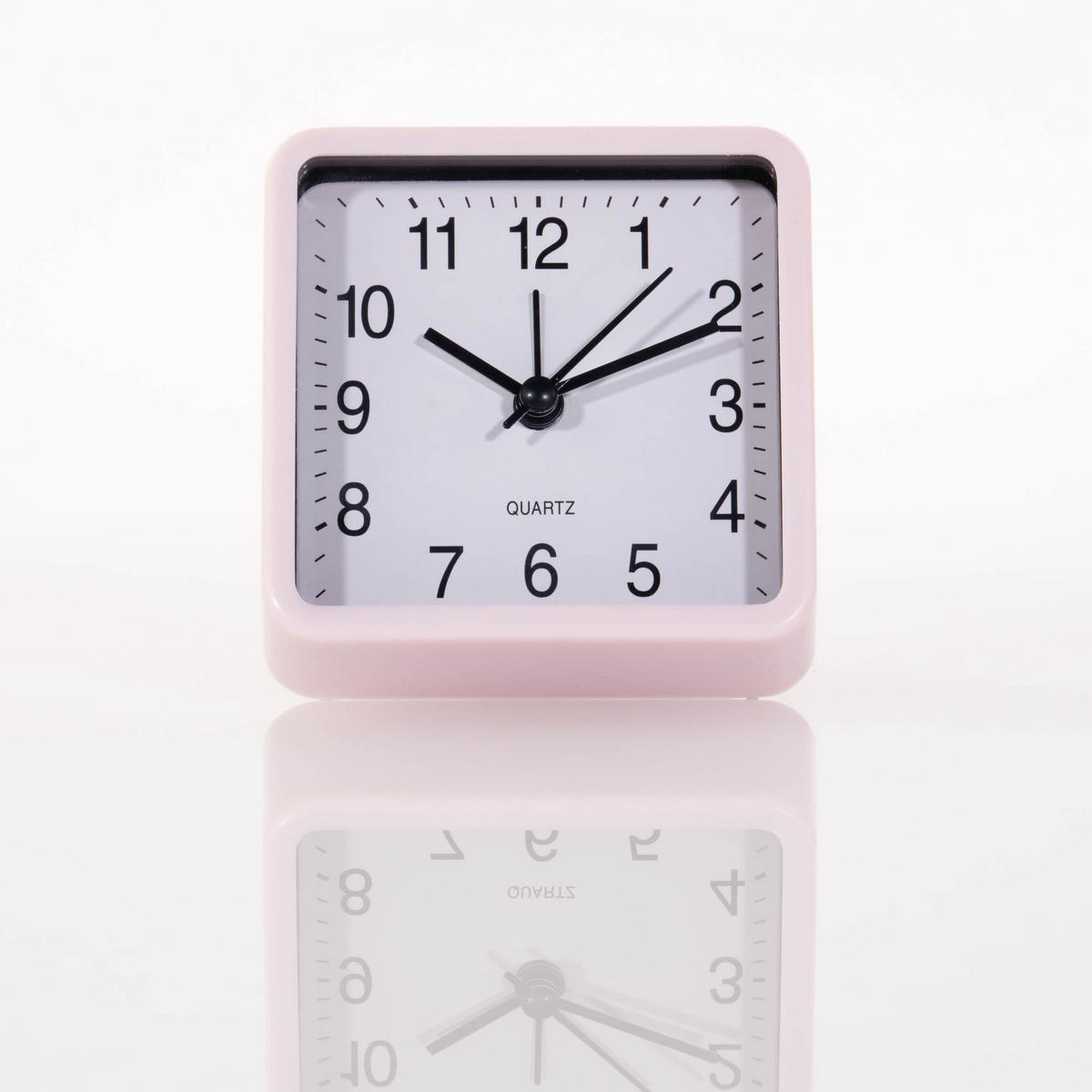 TISCHUHR für Schlafzimmer Wecker mit Quarzwerk pink 4/8/8 cm - Rosa, Kunststoff (8/8/4cm) - Atmosphera Createur d´interieur