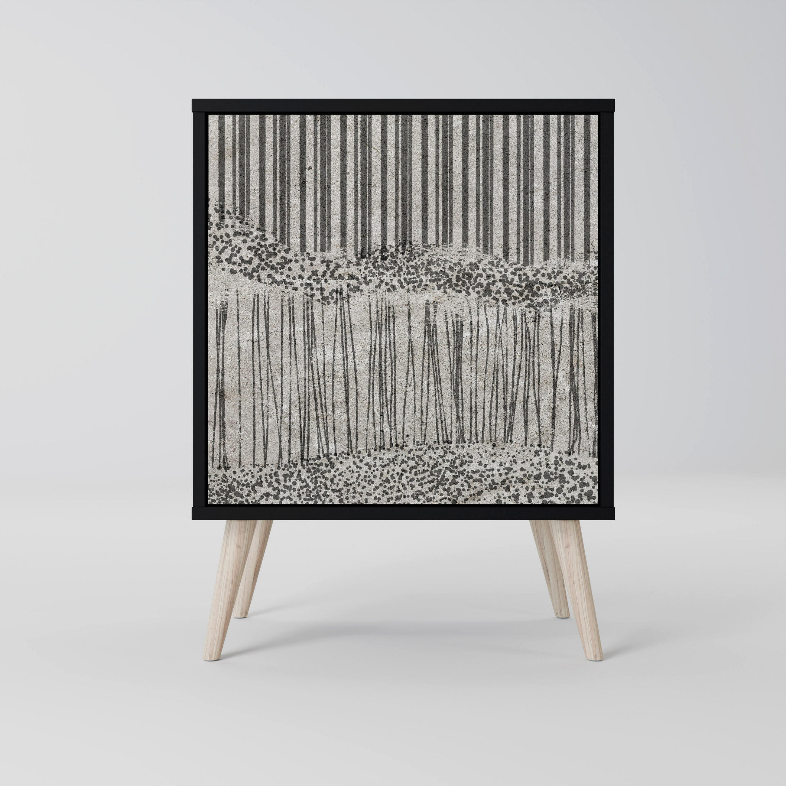 SpaceRebels Sideboard Schwarz 57.5x77.5x42 cm